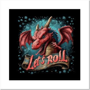 Let's Roll Red Dragon Posters and Art